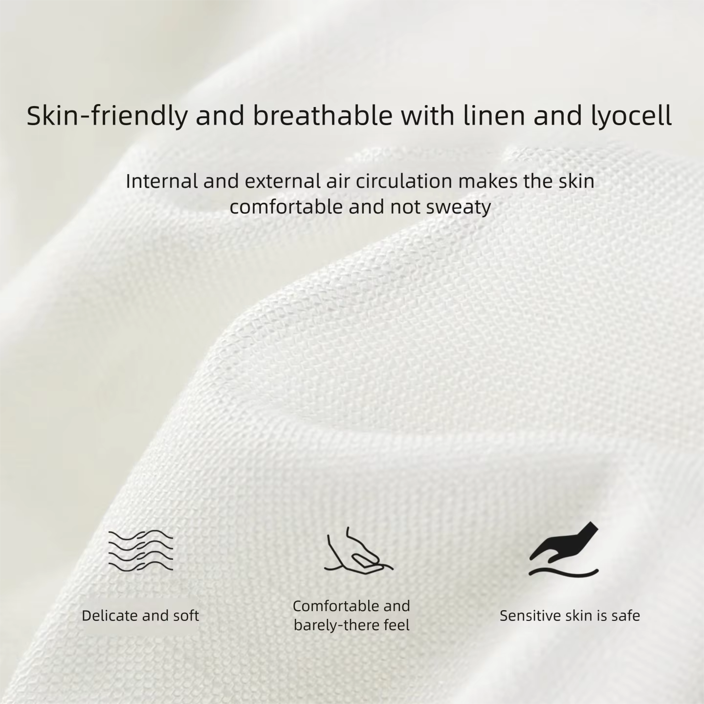 Pantalon blanc pour femme SENTUBILA, mélange lin et lyocell, coupe large, tendance printemps 2026, t