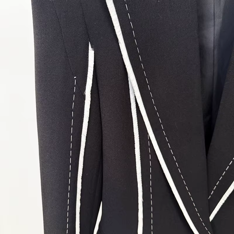 HIGH STREET Nouvelle Collection 2026 Blazer Femme Designer à Franges et Pompons Coupe Ajustée