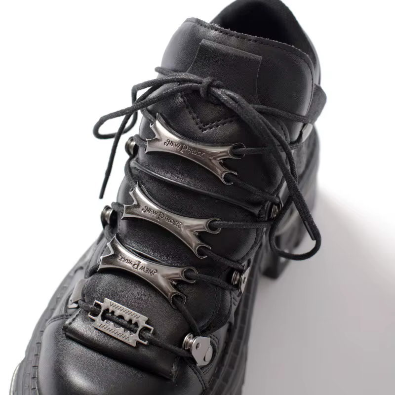 Chaussures à plateforme russe en métal lourd pour femmes et hommes, Punk, augmente la hauteur, papa,