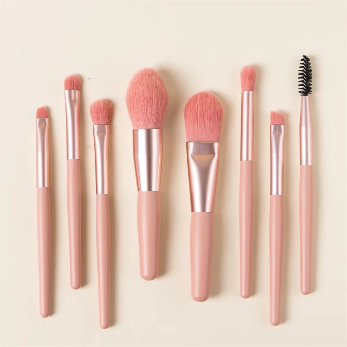 Ensemble de pinceaux de maquillage doux et moelleux, 8 pièces, pour fond de teint, Blush, poudre, fa