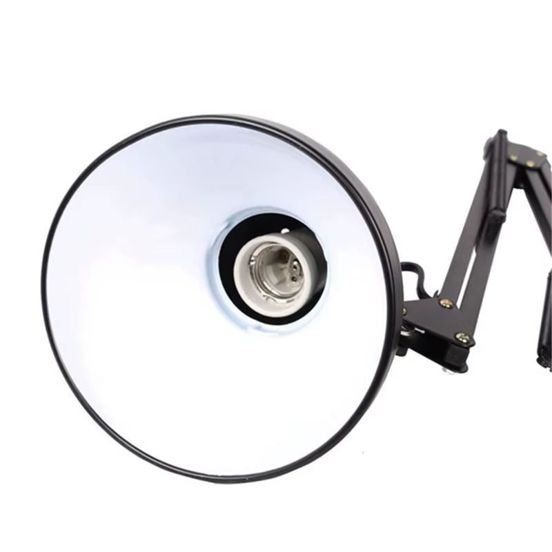 Accueil ue US prise Flexible bras oscillant pince montage lampe bureau Studio E27/E26 ampoule Table 
