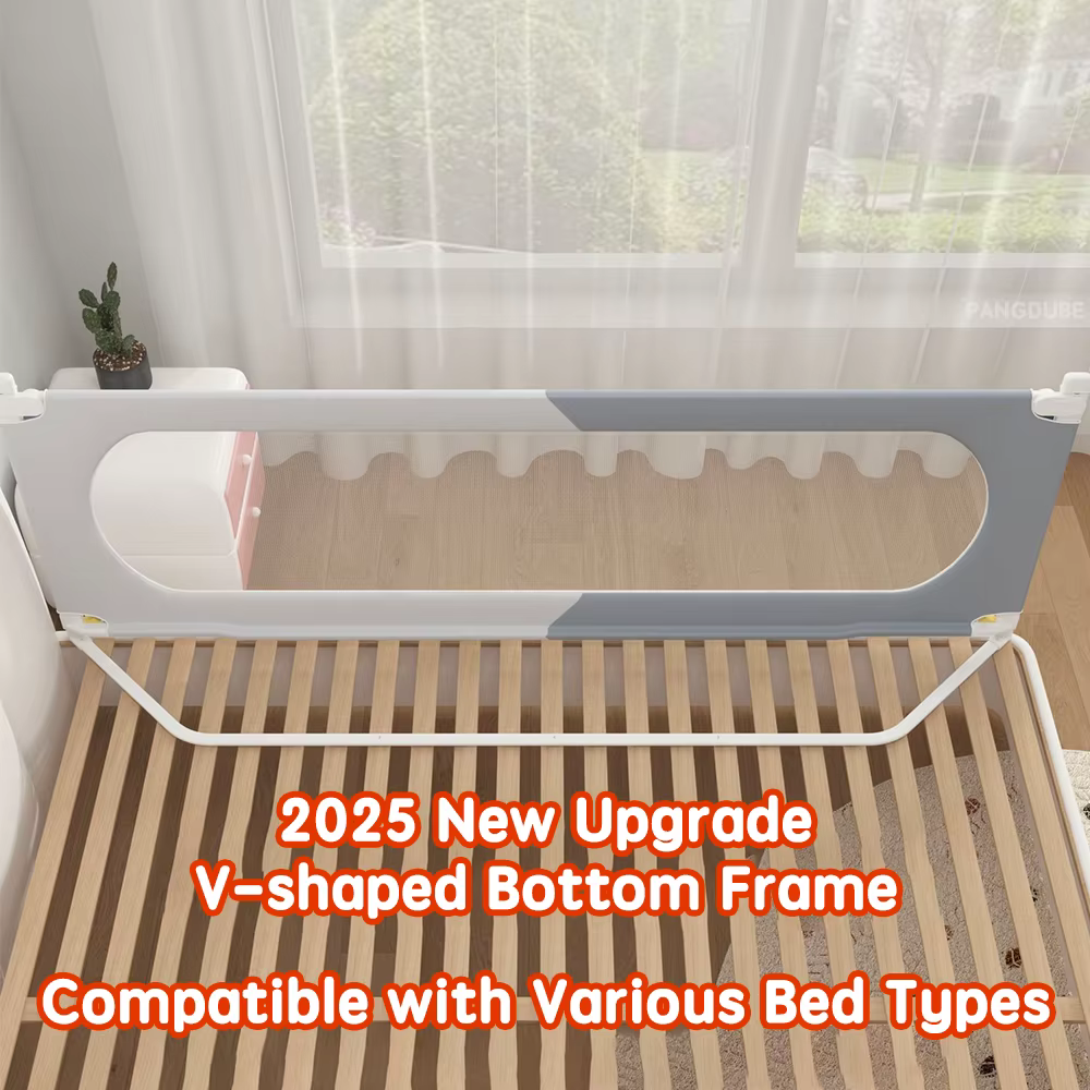 PANGDUBE 1pc lit de bébé garde de Rail de sécurité Installation sans vis hauteur réglable barrière A