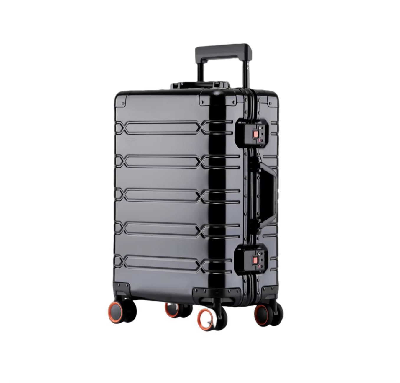 Ensemble de bagages durables de grande capacité, valise en aluminium pour femmes et filles, bagage à