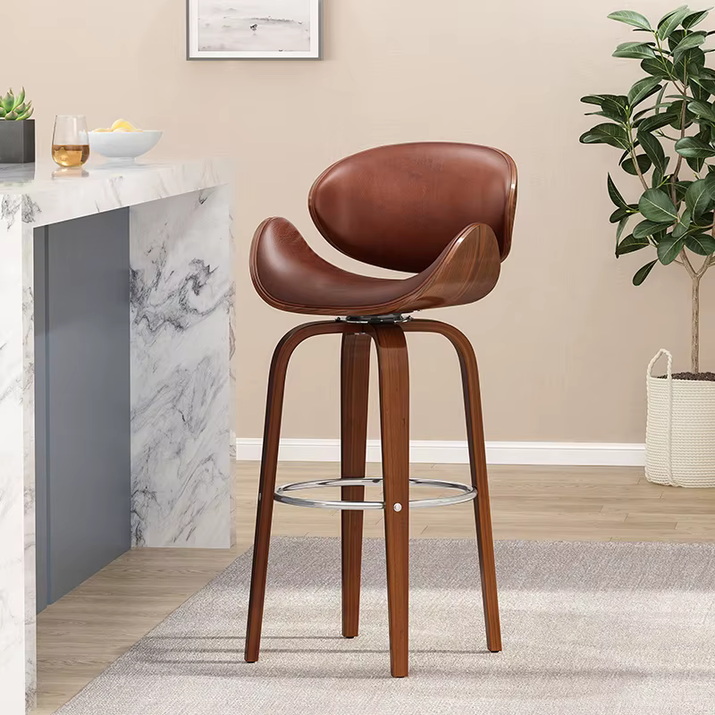 Tabouret de Bar à Comcussion Monté, 30 Pouces, Style Moderne du Milieu du Siècle, Brochure + CRACK