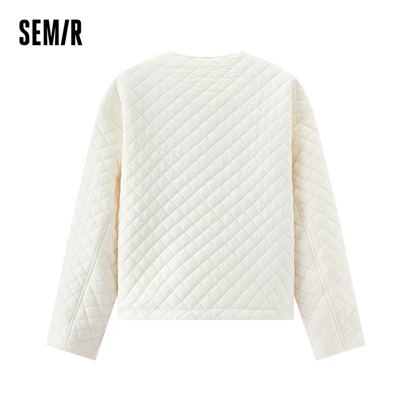 Semir manteaux femmes rembourré texturé diamant couche intérieure ample décontracté 2025 hiver cordo