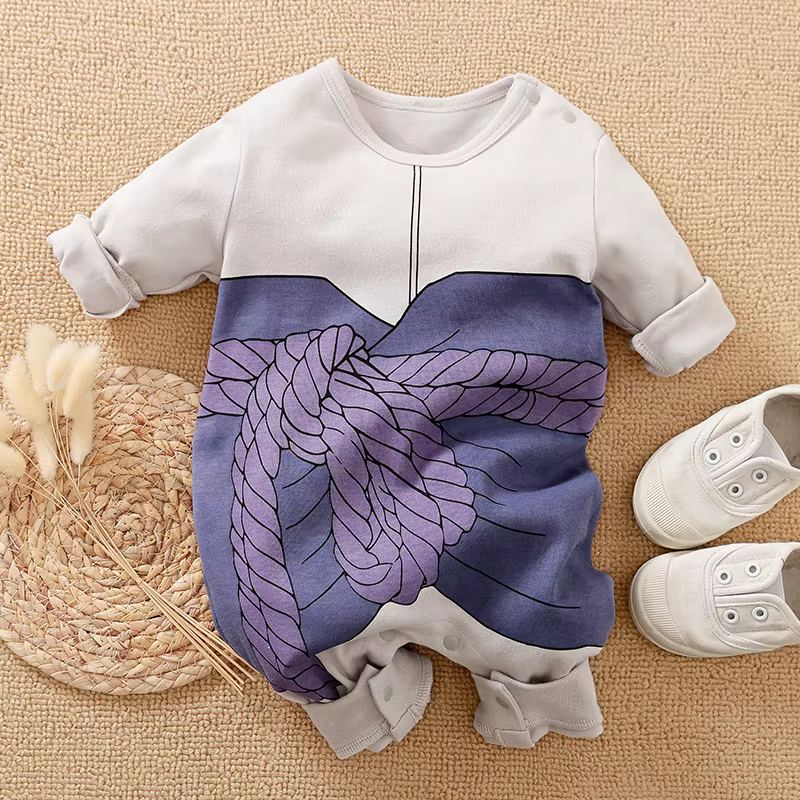 Body en coton à manches longues pour nouveau-né, Style Cape Anime, barboteuse mignonne pour enfants