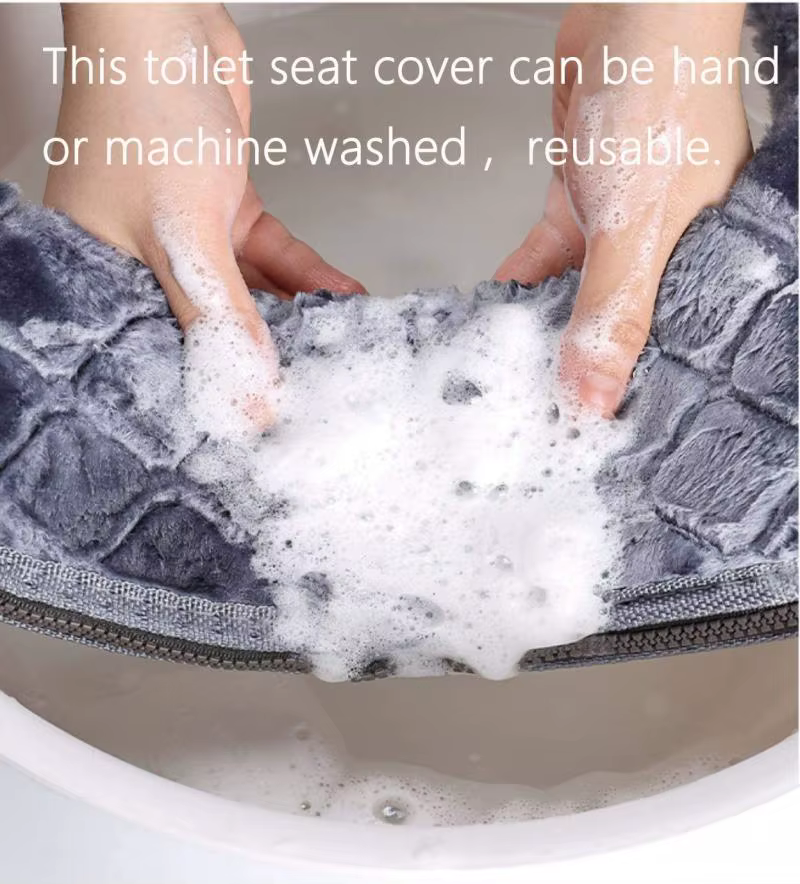 Nouveau hiver couverture de toilette en peluche couverture de siège modèles étanche modèle universel