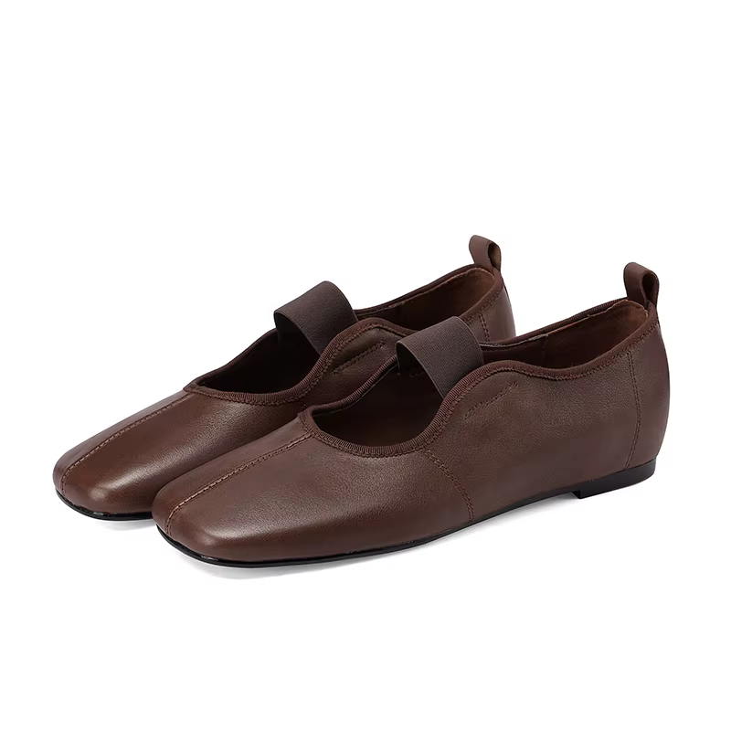 SmallHut nouveau 2026 tendance printemps en cuir véritable Mary Janes femmes chaussures plates bout