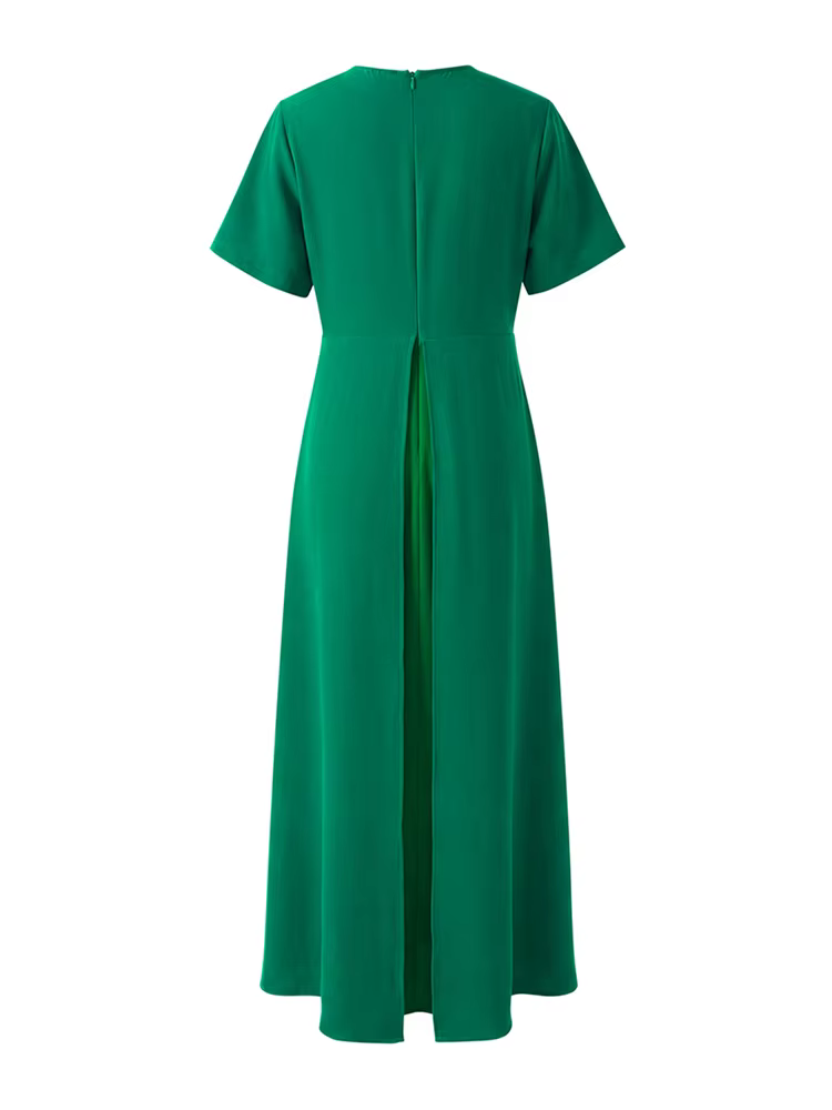 Yeezzi – robe Peplum élégante pour femmes, pour Banquet de mariage, manches courtes plissées, ourlet