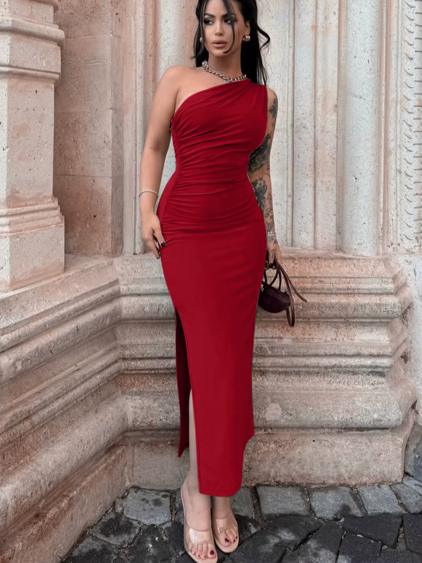 Robes longues d'été sexy pour femmes, fendues, sans manches, dos nu, ajustées, décontractées, street
