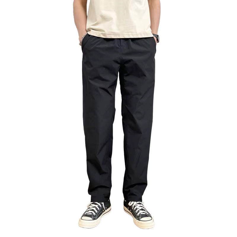 Pantalon cargo fin d'été pour hommes, pantalon fuselé décontracté avec poches zippées, pantalon stre