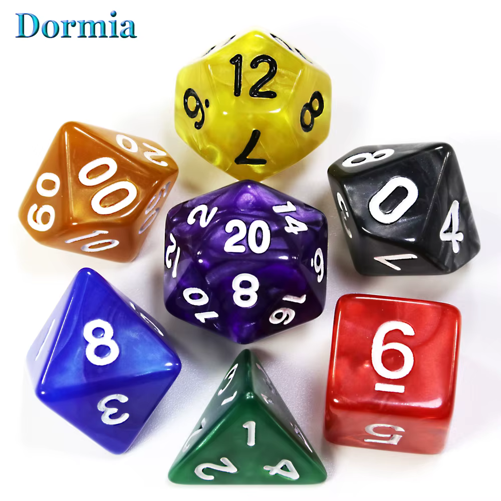 Dés personnalisés DND dés de marbre différentes couleurs disponibles et beau effet de marbre effet d