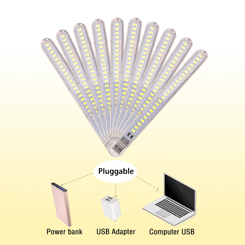 Veilleuse LED USB de Couleur Rouge, Jaune, Blanc, Bleu, Vert, Violet, Rose, Lampe de Nuit pour Strea