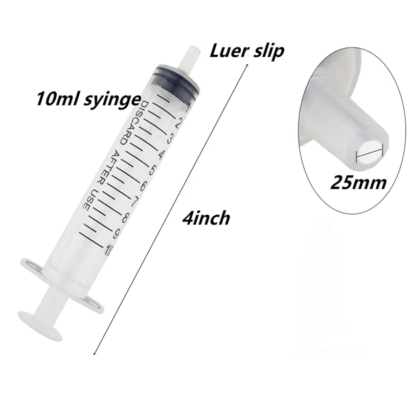 Seringue réutilisable en plastique pour mesurer les nutriments, outil de cuisine hydroponique, 1ml-1