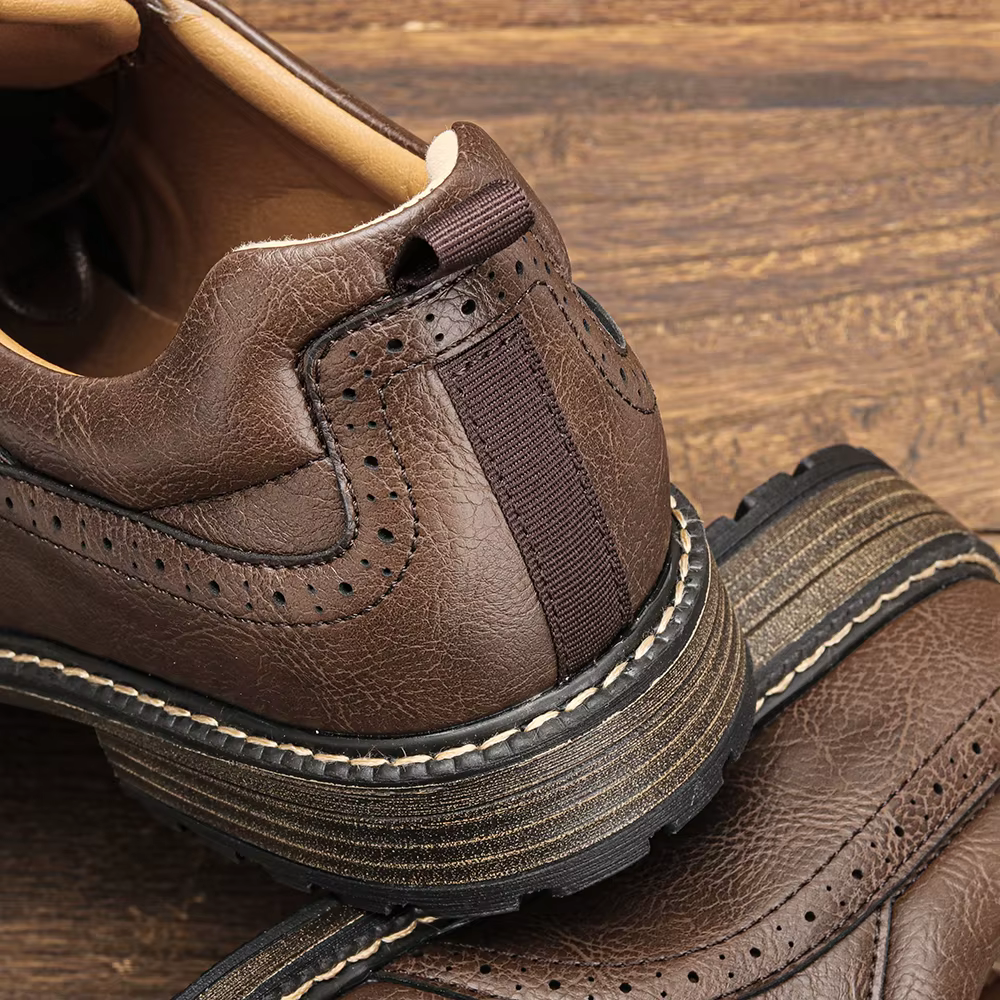 40 ~ 46 chaussures décontractées hommes marque de mode confortable 2024 chaussures en cuir hommes #