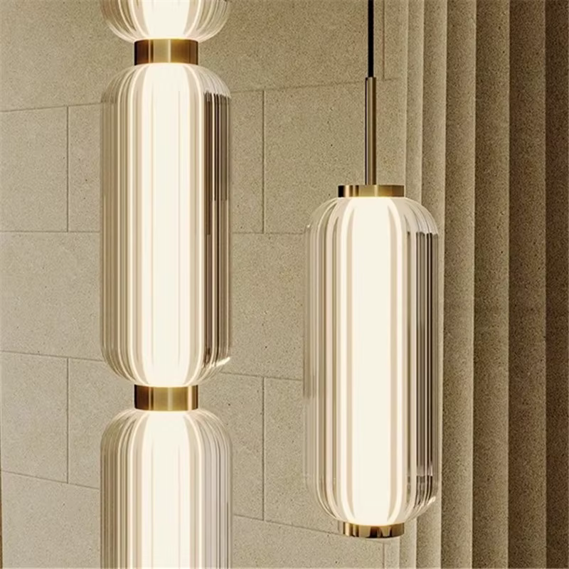 Lampe Suspendue Minimaliste en Verre de Style Rétro Américain, Luminaire Artistique Idéal pour un Re