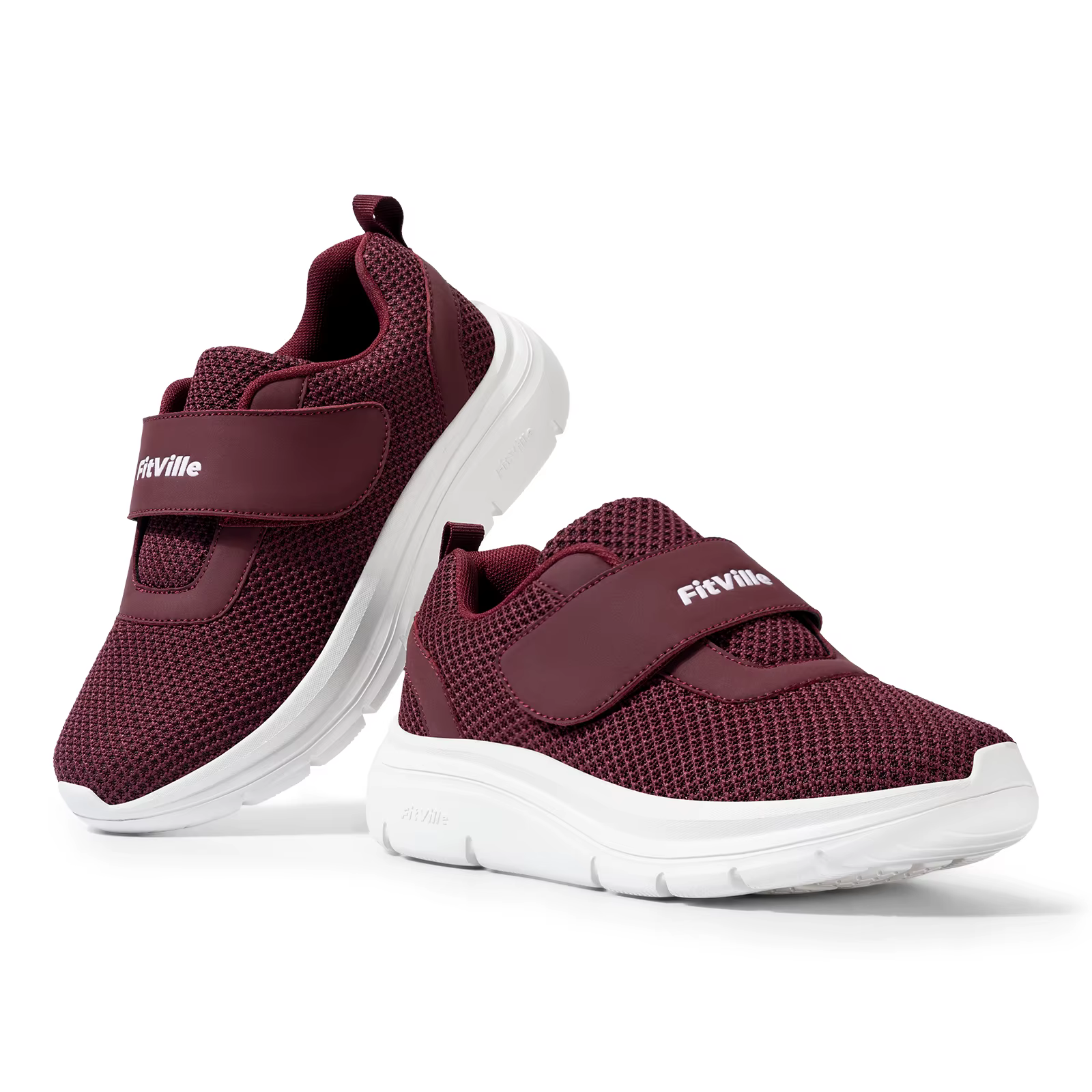 FitVille chaussures pour femmes chaussures larges pour diabète sangle réglable pour pieds gonflés sa