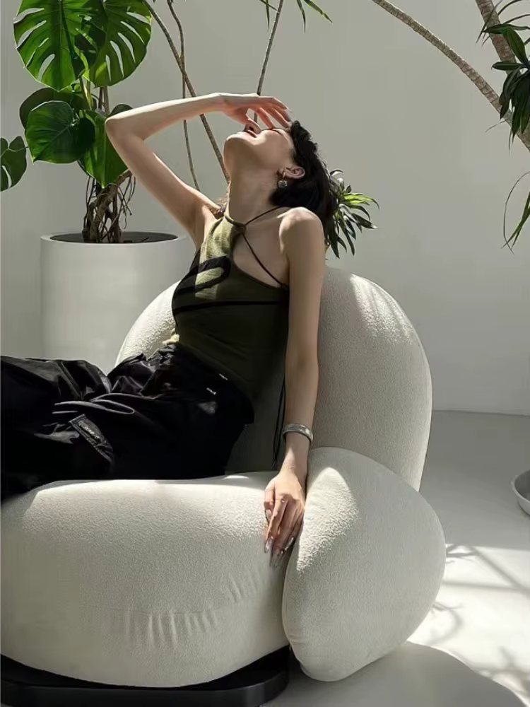 Débardeur Irrégulier pour Femme, Slim, Sexy, High Street, Mince, Assressentipour Dames, Esthétique, 