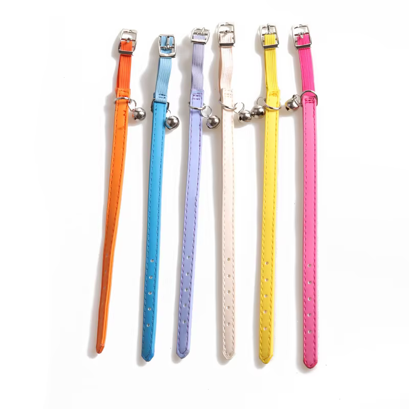 Collier de chat mignon couleur Macaron, collier de chat en sangle élastique, petit collier réglable 