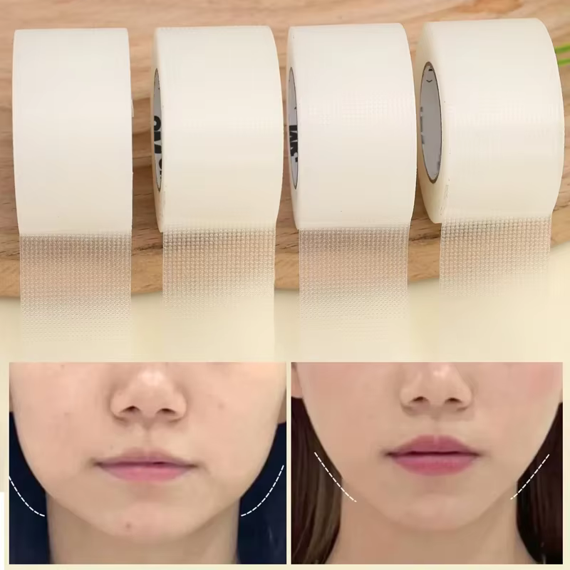 Nouveau 8 M/rouleau PE ruban Facial respirant professionnel Cosplay ruban de maquillage Transparent