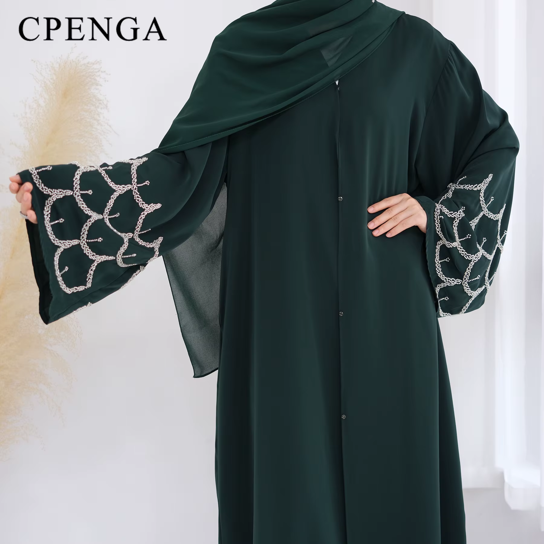 Tenue islamique du moyen-orient pour femmes musulmanes, Robe Abaya de luxe, dubaï, modeste, Cardigan