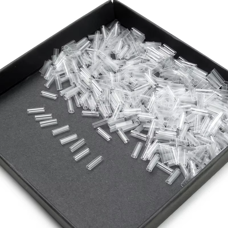 Tubes thermorétractables pour Extensions de cheveux, 500 pièces, sans adhésif, accessoires pour chev
