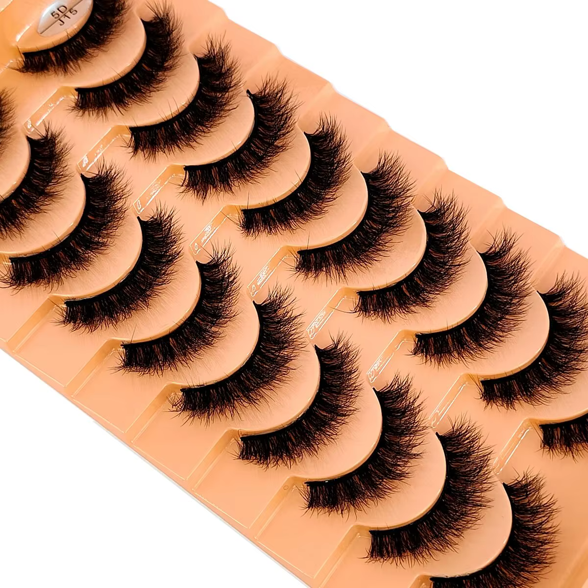 Nouvelles 7/10 paires de faux cils en vison synthétique faits à la main, maquillage naturel nude, si
