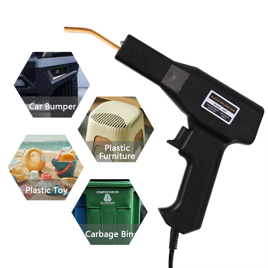 Pistolet à souder pour plastique, Machine à souder pour pare-chocs de voiture avec 4 Types d'agrafes