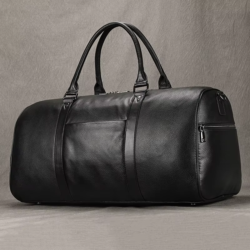 Sac de voyage en cuir de nouveau design à la mode, sac de sport en peau de vache souple, sac de voya
