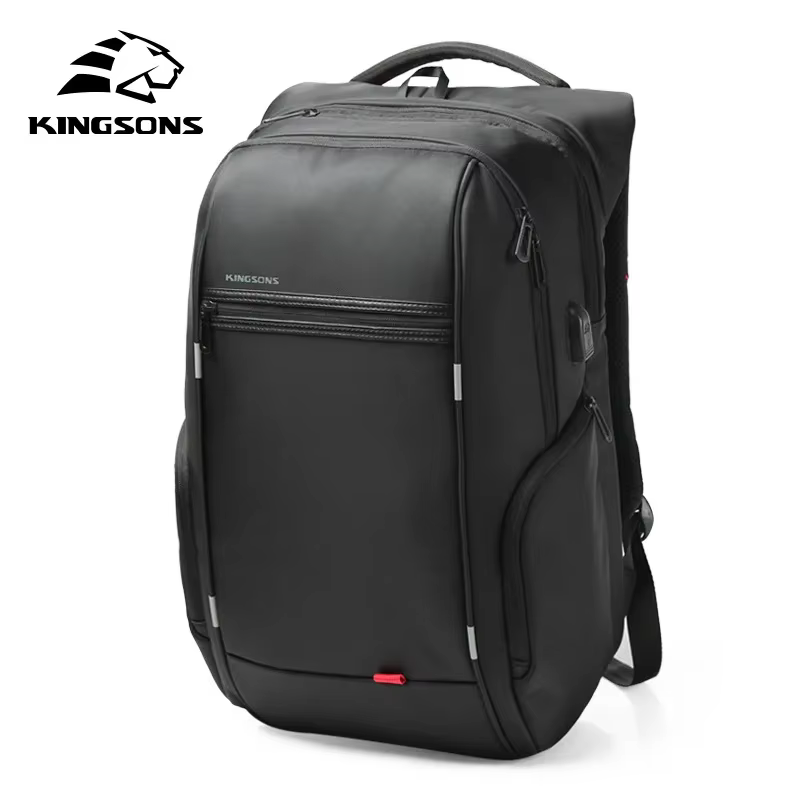 Kingsons-Sac à dos étanche pour homme et femme, avec chargeur USB, pour l'école, antivol, pour ordin