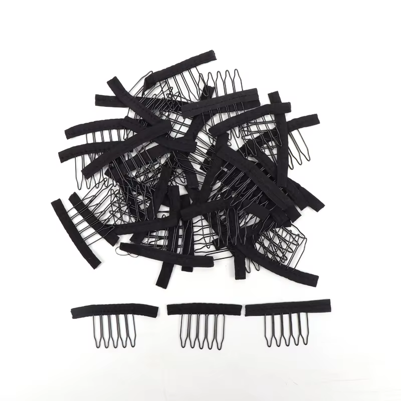 Nunify perruque peigne Clips 4 dents Extension de cheveux Clips en acier inoxydable perruque Clips p