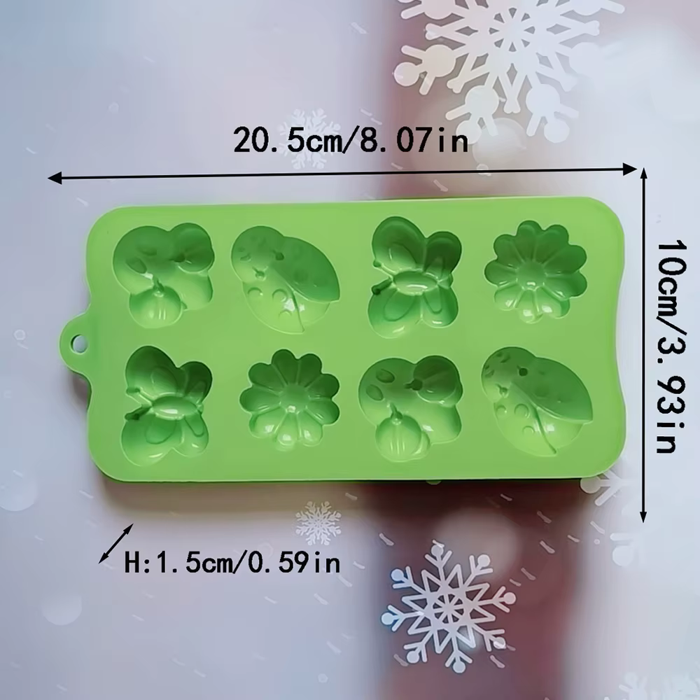 Moule à gâteau en silicone en forme d'insecte/équation/papillon, outils de cuisson, bonbons, MSI, ch