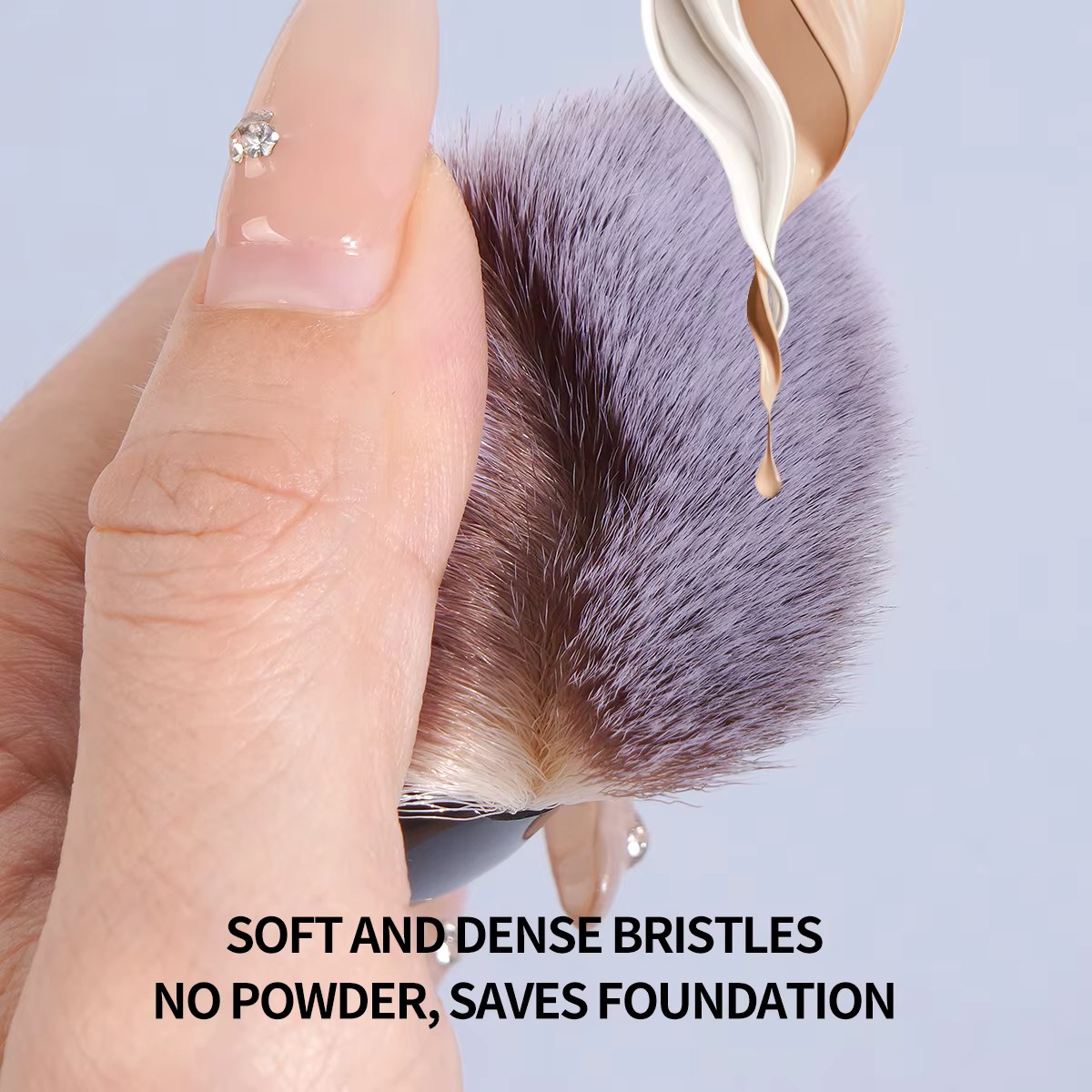 MAANGE-Pinceau de maquillage sans défaut, fond de teint plat/angle, contour sous les yeux, pinceau p