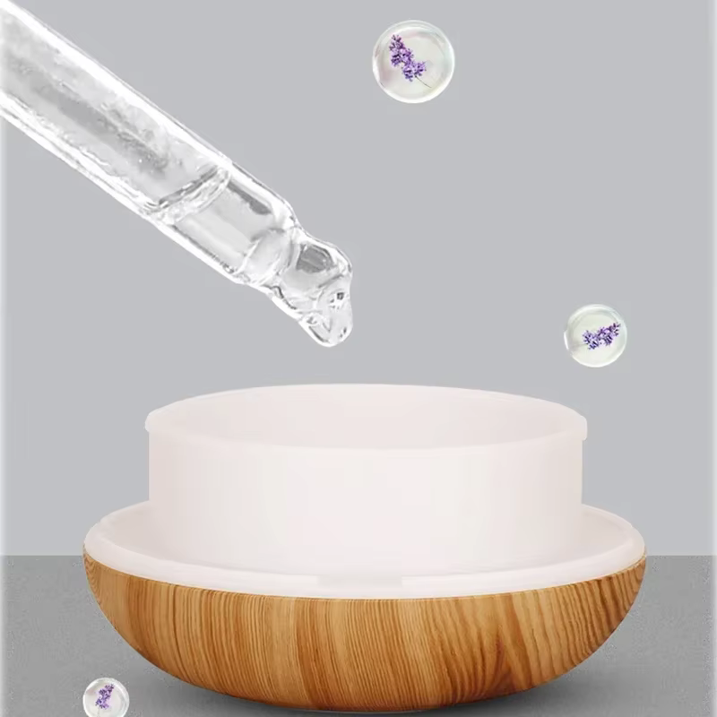 Diffuseur d'huiles essentielles d'aromathérapie 350ML, humidificateur d'air ultrasonique avec téléco