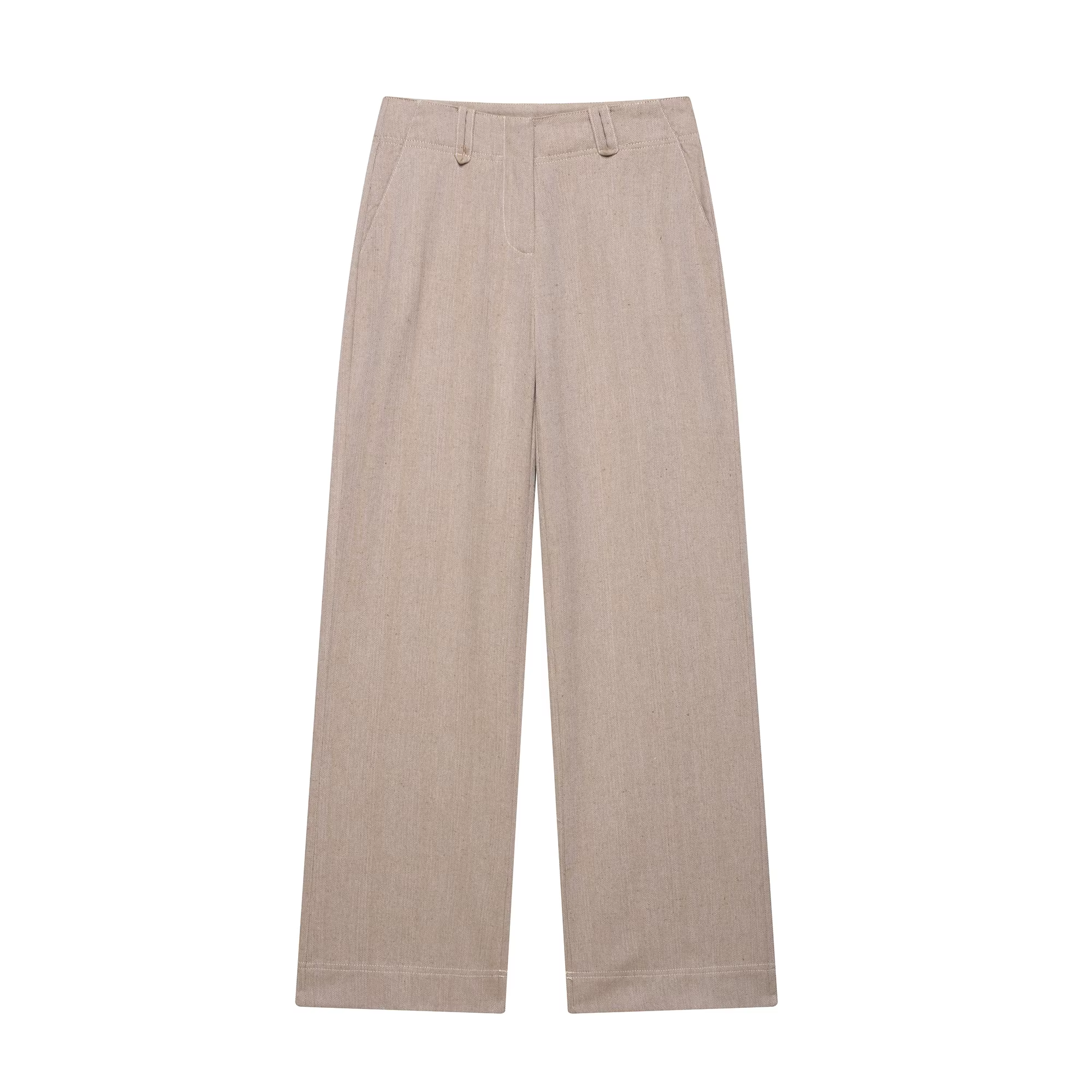 Ensemble pantalon décontracté pour femmes, fermeture éclair à revers, haut court, pantalon droit, co