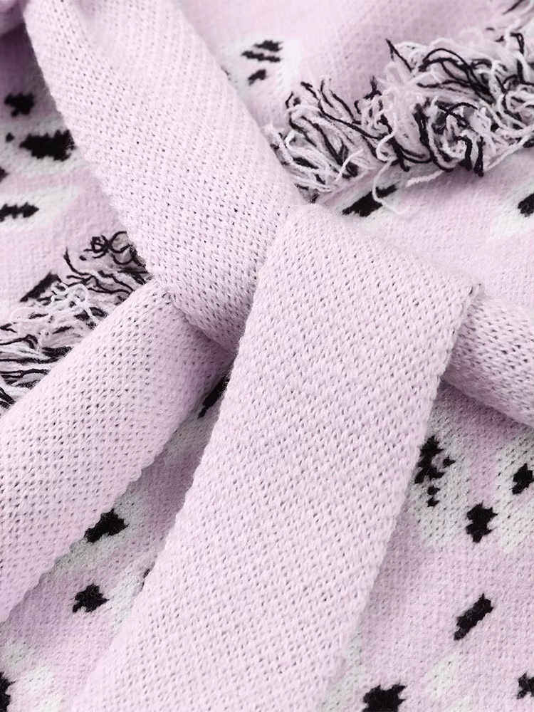 Cardigans tricotés en Jacquard pour femmes, ample, Patchwork, col en v, manches longues, épais et ch