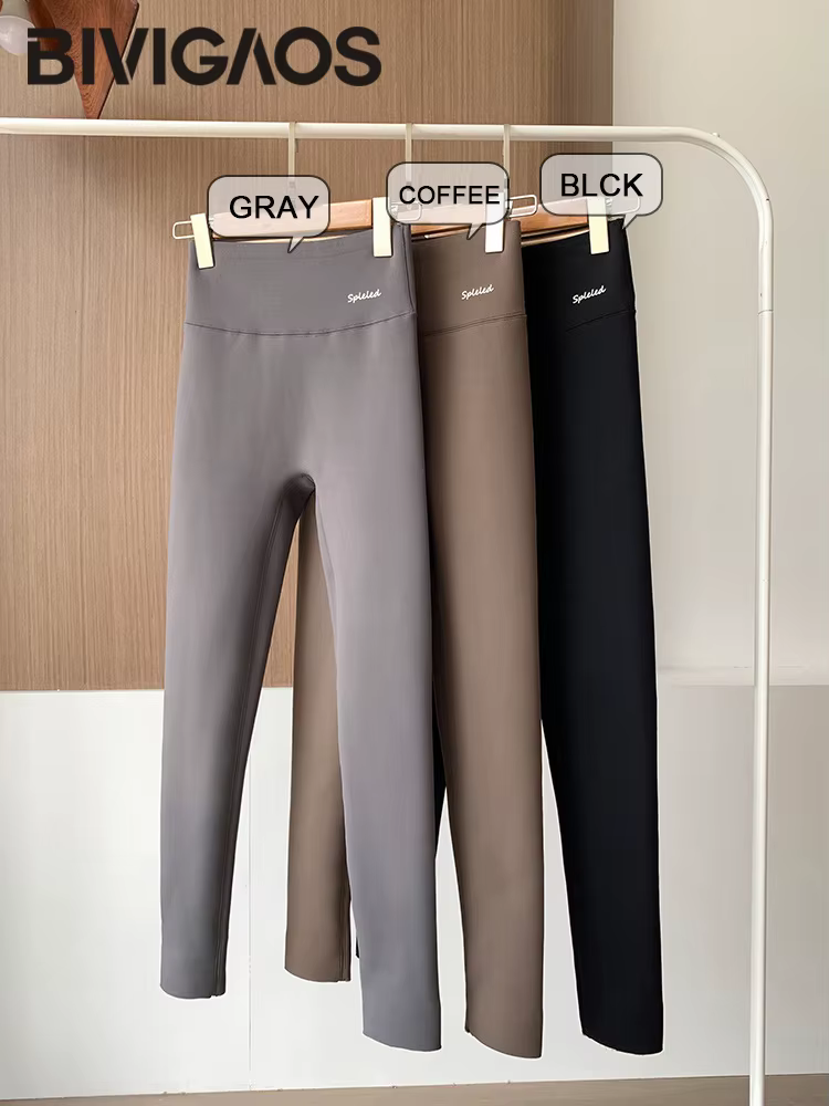BIVIGAOS nouveau automne hiver alpaga velours requin Leggings femmes polaire épaissi chaud Leggings 