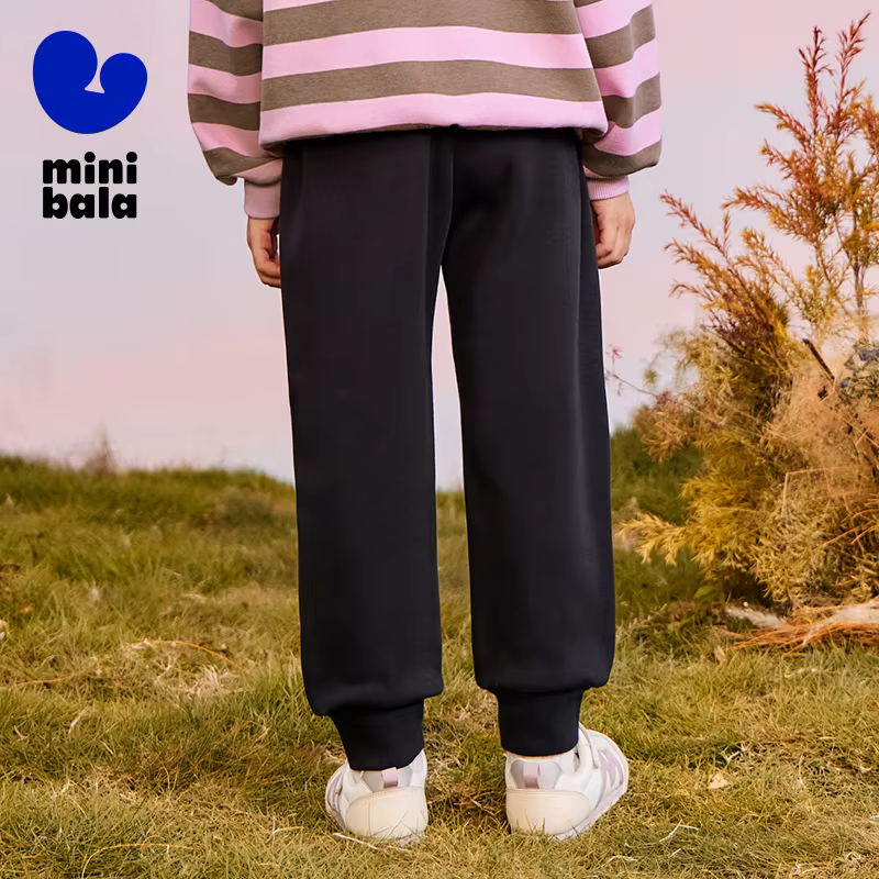 Mini Bala enfants pantalons printemps automne nouveau épais doublé polaire pantalons de survêtement