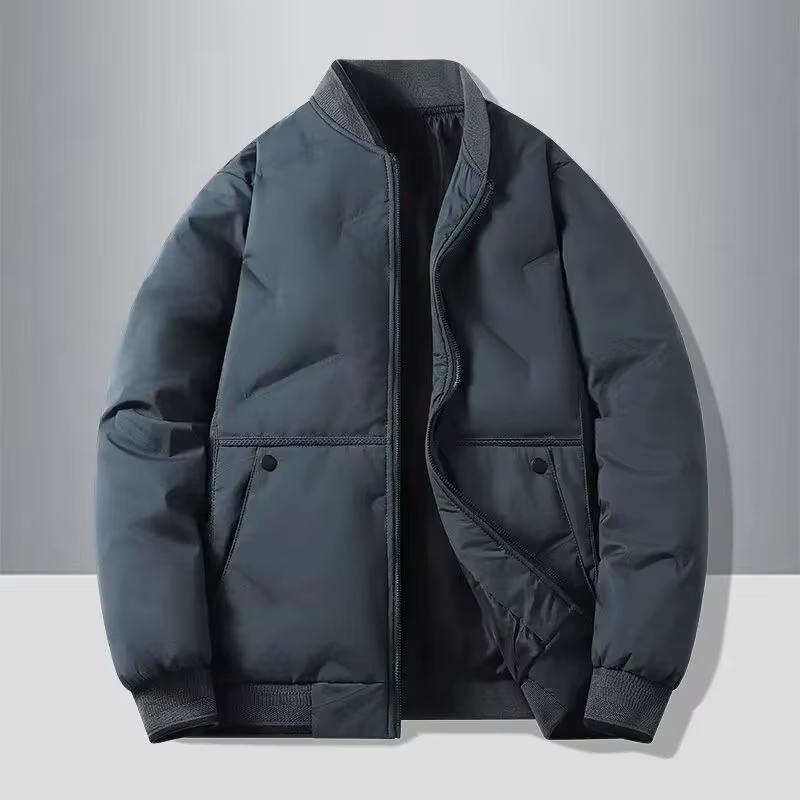 Nouveau col de baseball automne et hiver, veste en coton à la mode et polyvalente pour hommes, veste