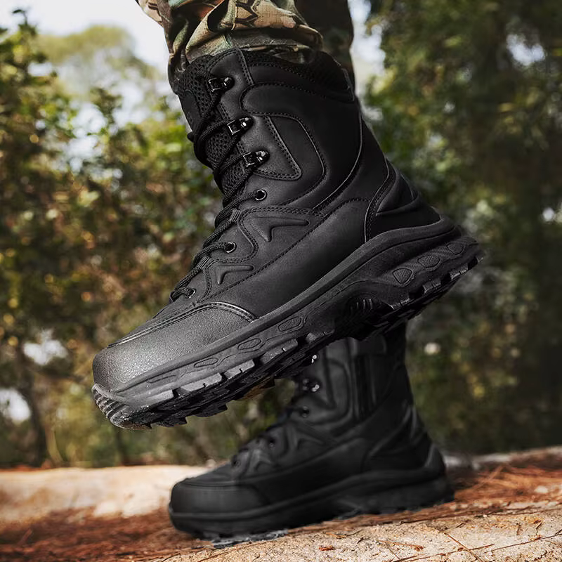 Bottes d'extérieur de marque pour hommes, chaussures d'escalade à lacets, imperméables, antidérapant
