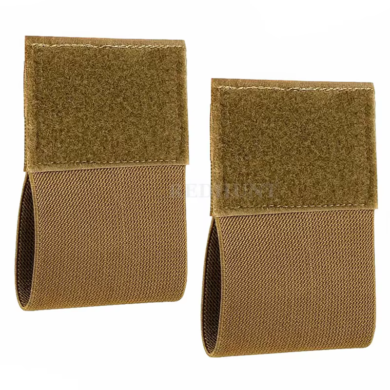 Support de garrot élastique avec crochet et boucle, 2 pièces, pochette EDC d'extérieur, porte-plaque