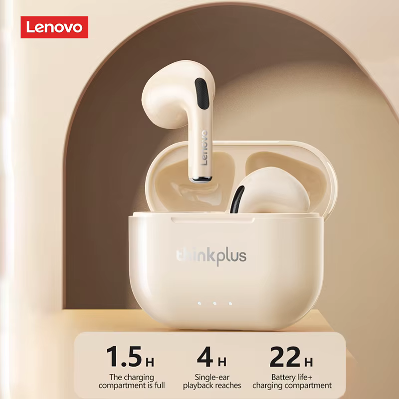 Lenovo-Écouteurs sans fil LP40 II, Bluetooth 5.3, TWS, Réduction du bruit, Contrôle tactile, Synchro