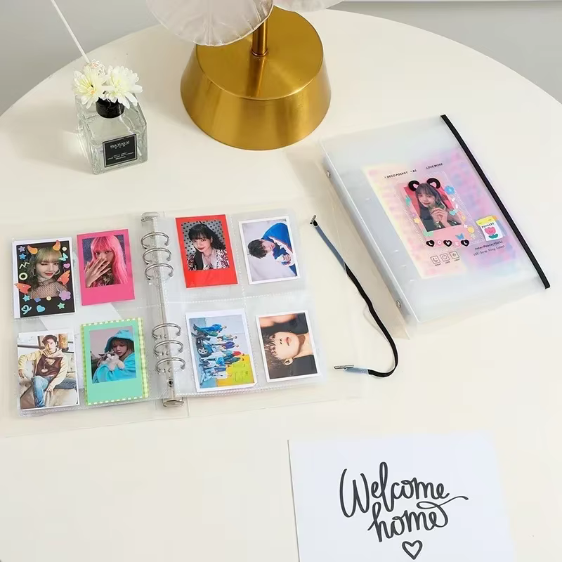 Porte-cartes photo Kpop A5, porte-cartes photo, album de testeur, livre 3 amaran, cœur, école, palis