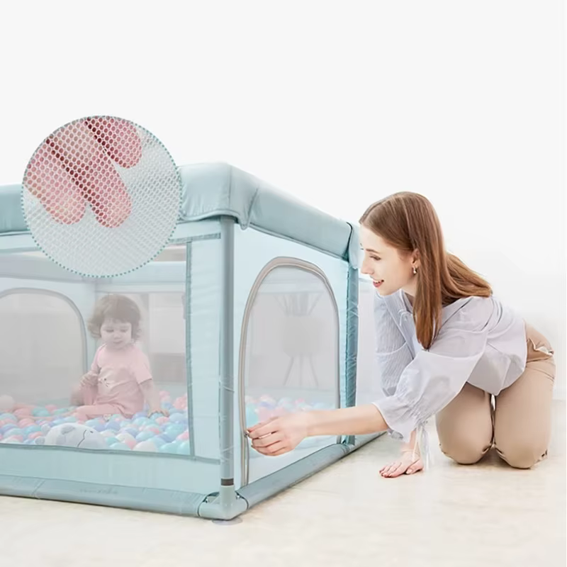 Parc 180x200 pour enfants, barrière de sécurité, clôture, aire de jeux pour tout-petits, éponge Anti