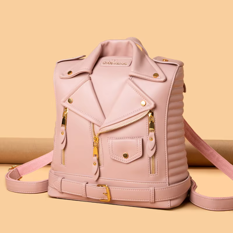 Anti-vol fermeture éclair femmes sac à dos 2026 moto épaule Jecket sac voyage grand sac à dos mode d