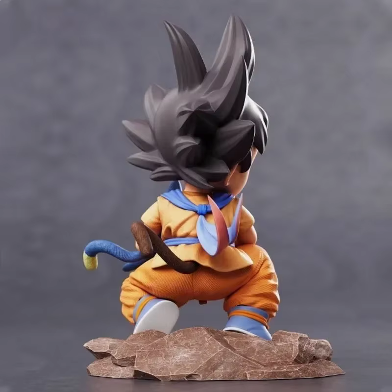 Dragon Ball enfance petit Goku câlins PVC modèle Statue-Puer Ya Mu thé petit follower Figure Collect