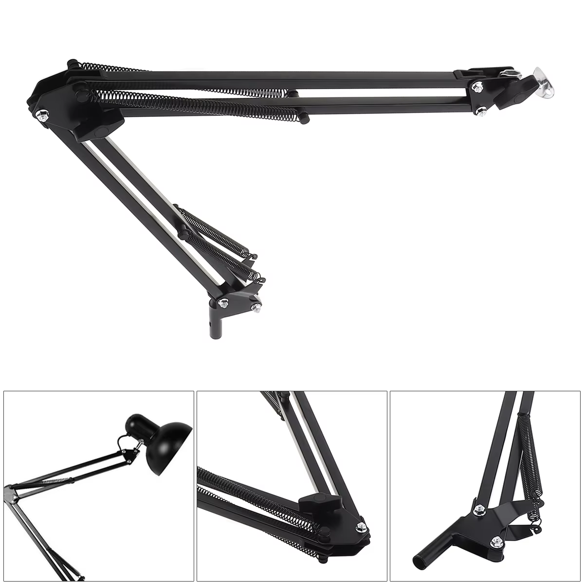 Support de bureau universel Flexible en métal, support de bras Long, support de trépied avec bras pi