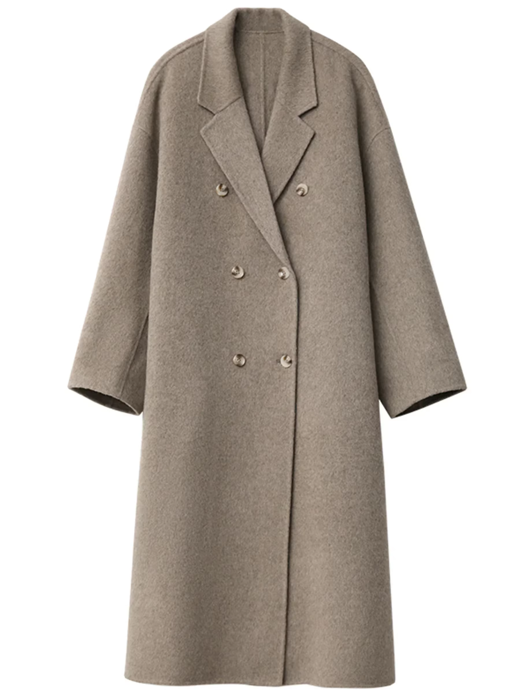 CHIC VEN – manteau en laine pour femme, Double boutonnage, basique, ample, décontracté, rétro, Long,
