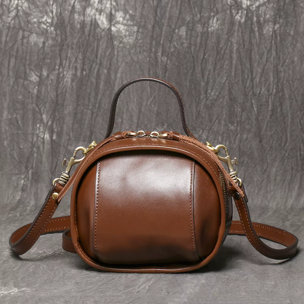 LUOKIR – sac à bandoulière en cuir véritable pour femmes, couche supérieure en peau de vache, sac à 
