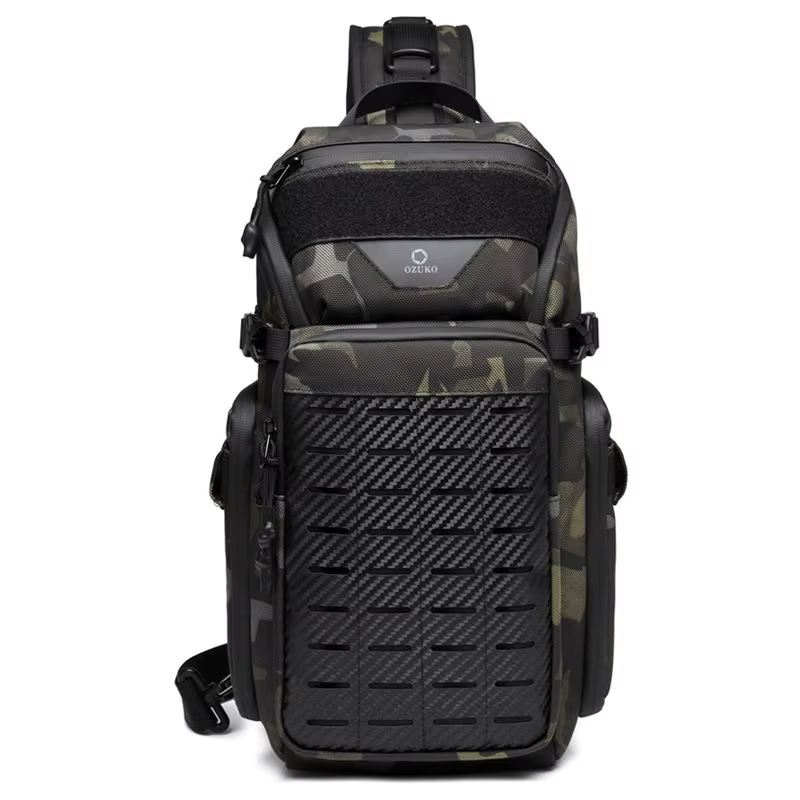 OZUKO Flex sac hommes Sports de plein air tactique bandoulière sacs à bandoulière mâle étanche voyag